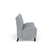 Lesro Siena Lounge Reception Armless 3 Seat Tandem Seating No Center Arms, Walnut, RS Fog Upholstery SN3102 - alternate 3